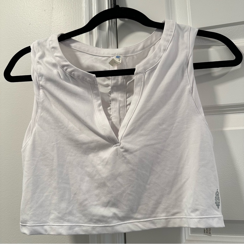 FP Movement by Free People White Crop Top